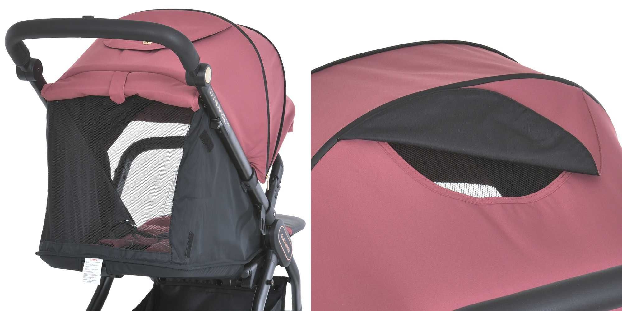 Детская прогулочная коляска El Camino DYNAMIC PRO Dusty Rose ME 1053-3