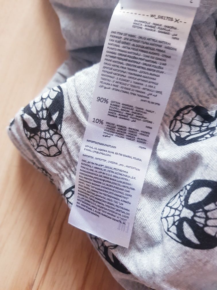 Nowa bawełniana piżama męska marki Marvel rozmiar M.