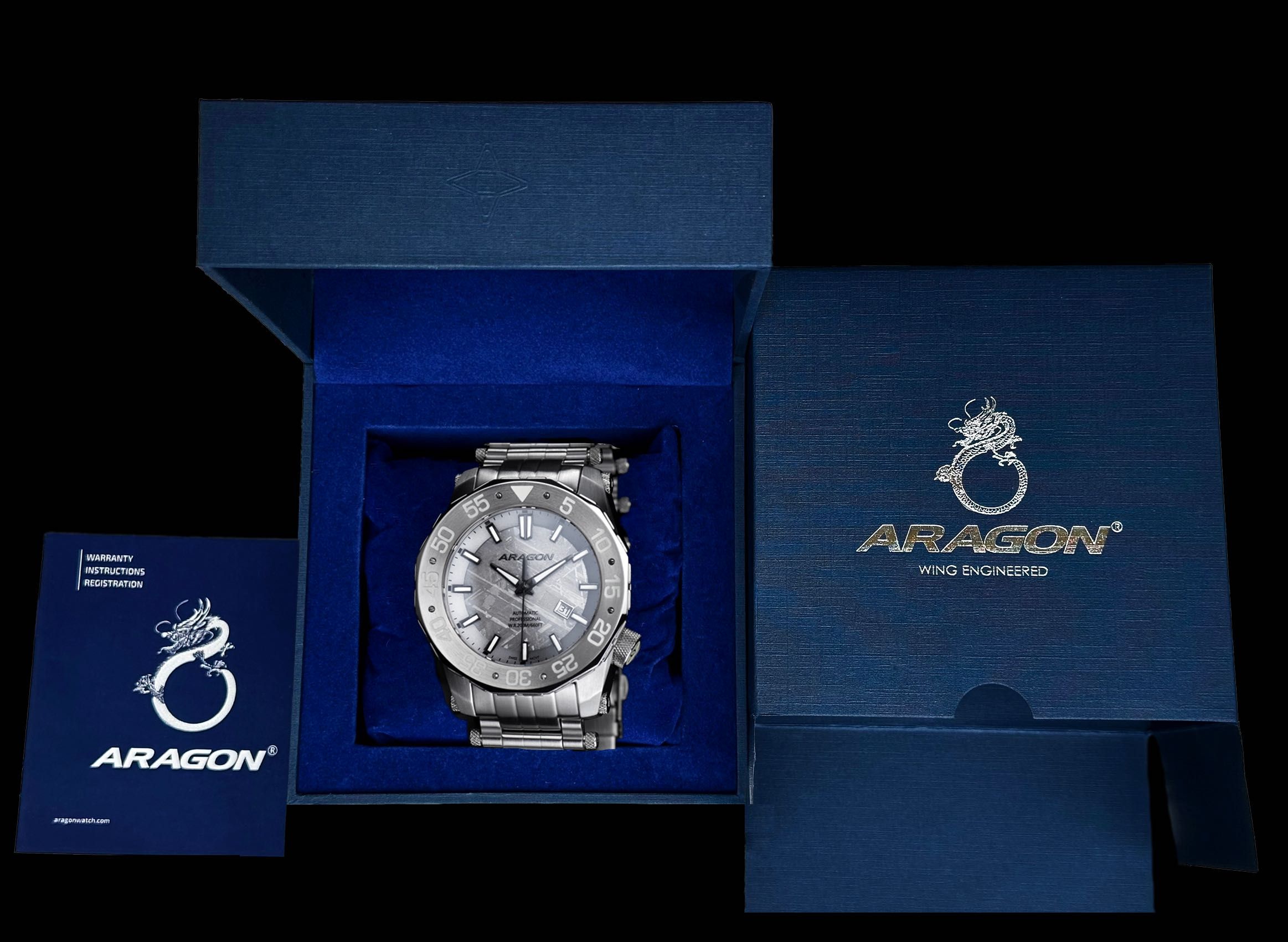 Часы ARAGON Sea Charger Meteorite LE 50 mm. Swiss Automatic 200 MT