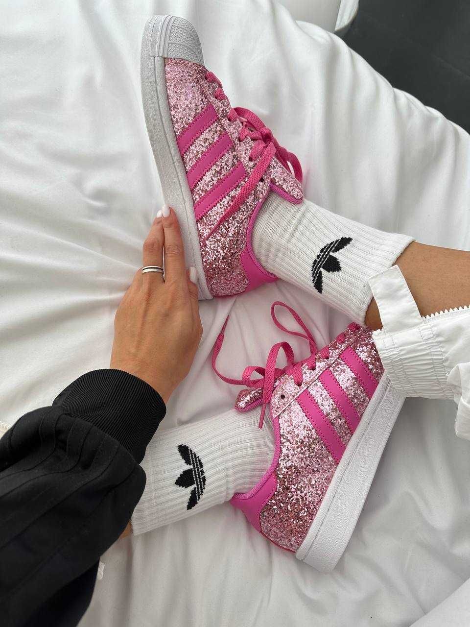 Женские кроссовки Adidas Superstar Barbie Pink 36-40 Хит Осени! Топ