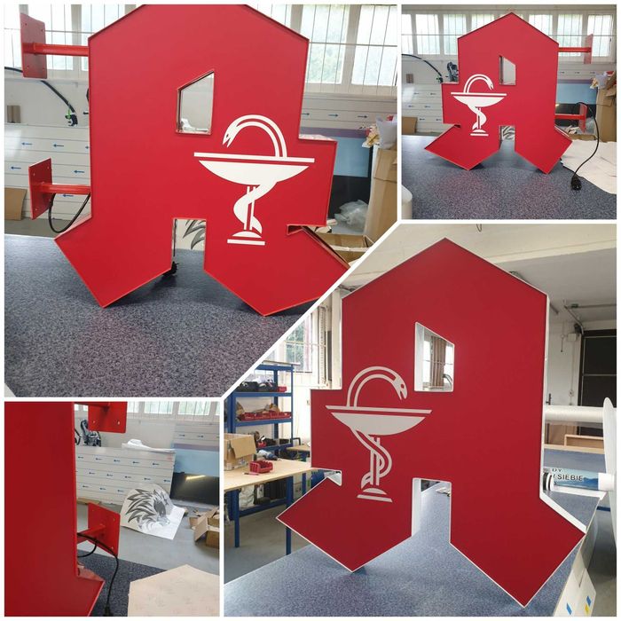 Kaseton reklamowy Litery 3D LED producent reklam Baner Logo Szyld