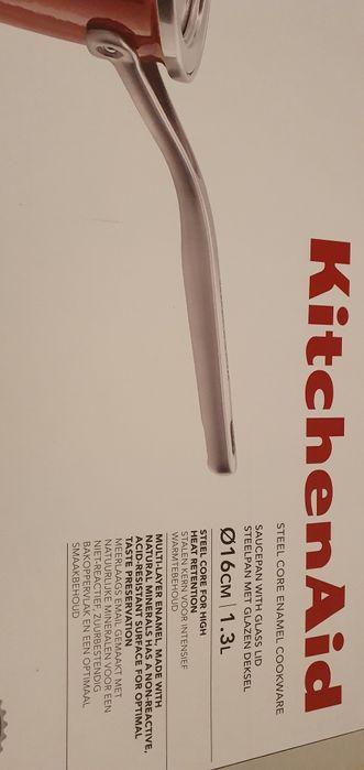 Kitchenaid rondel 16cm 1.3 l garnek pokrywka Kitchen Aid