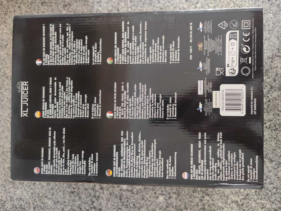 Centrifugador e espremedor de sumos