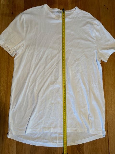 T-shirt męski Zara longsleve długi biały XL