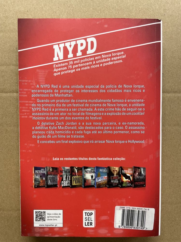 Livro NYPD Red de James Patterson