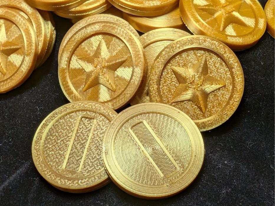 Moedas do Super Mario (Face Dupla e Simples)