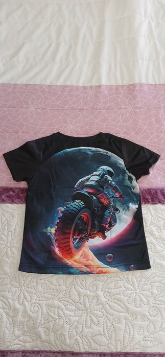 T-shirt menino Motocross 5-6 anos
