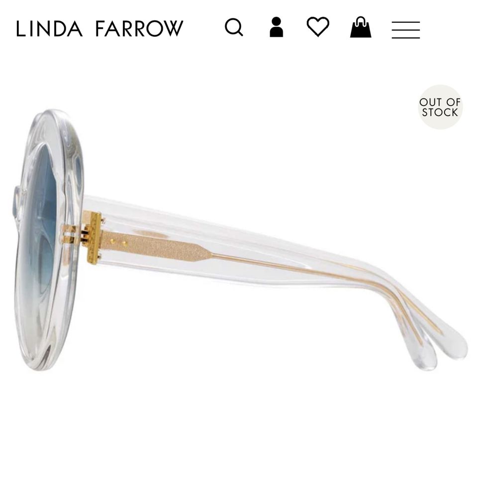 Очки Linda Farrow большие круглые