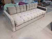 Nowa Sofa Designerska rozkładana jasnoszara