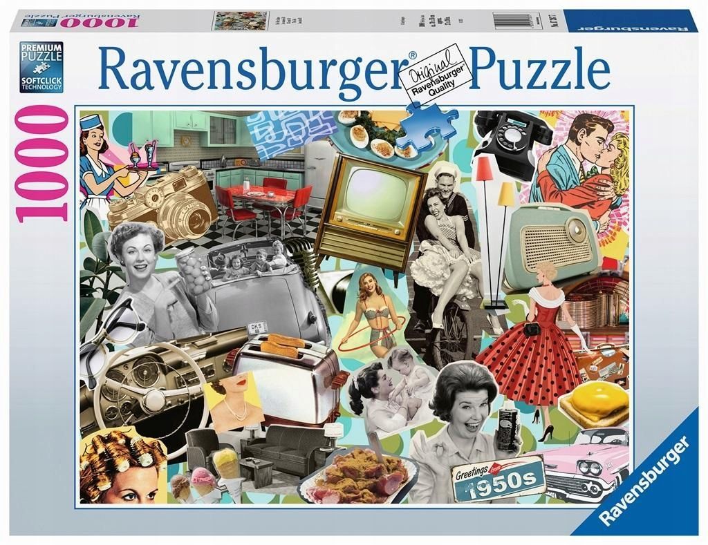 Puzzle 1000 Lata 50te, Ravensburger