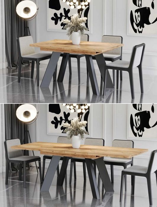 Stół Como rozkładany 130-210 dąb craft OUTLET