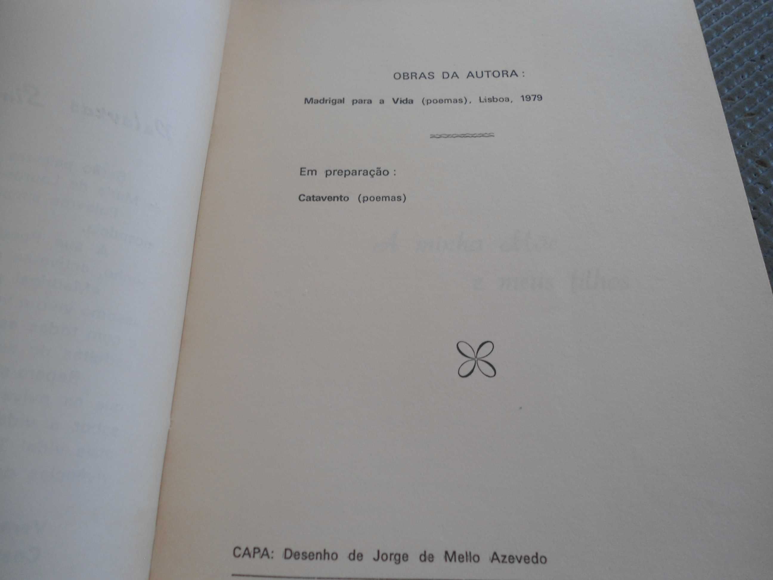 Madrigal para a vida (poemas) de Mª de Lourdes  Agapito (1979)