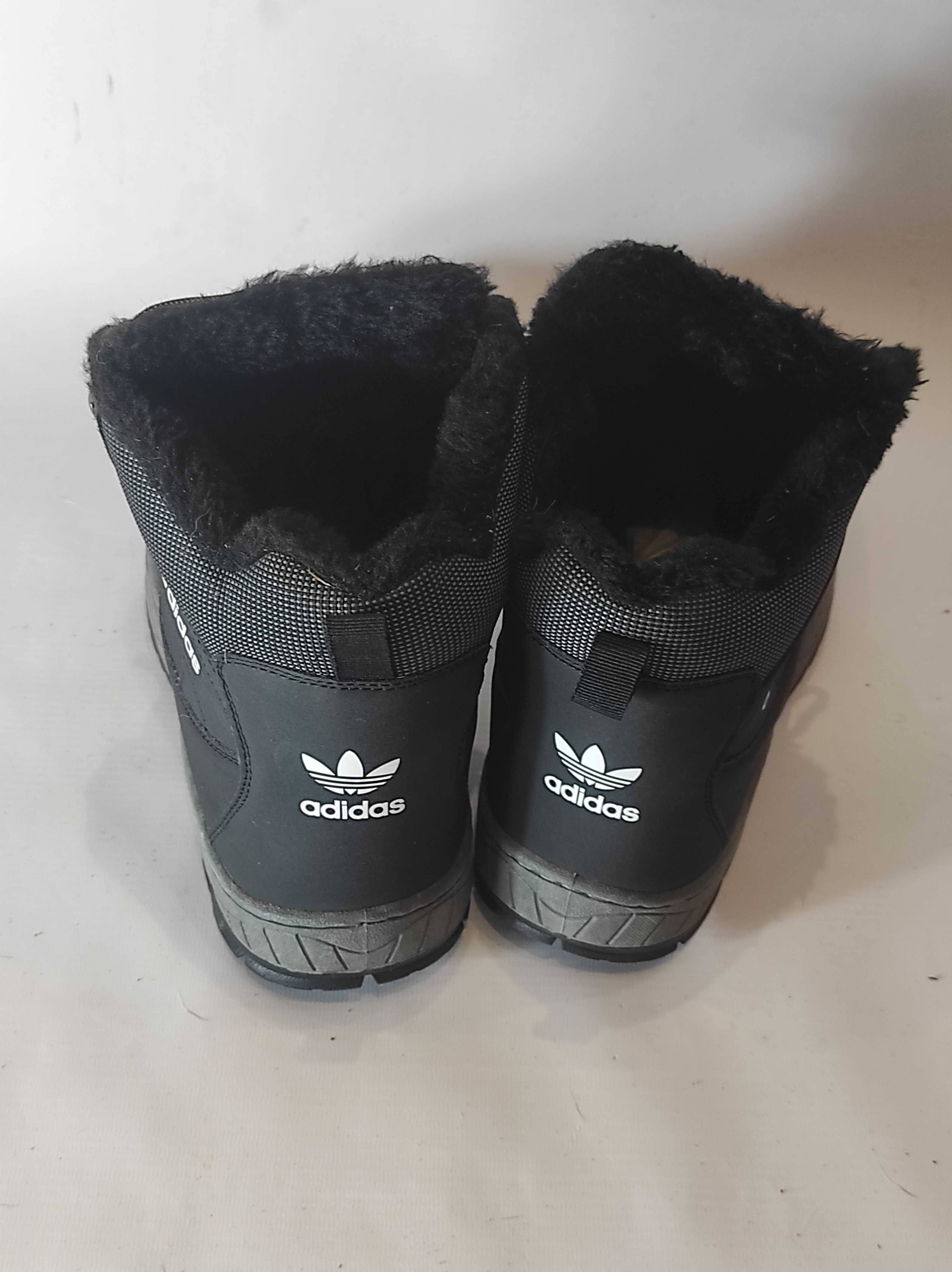 Nowe czarne buty męskie na zimę rozmiar 43