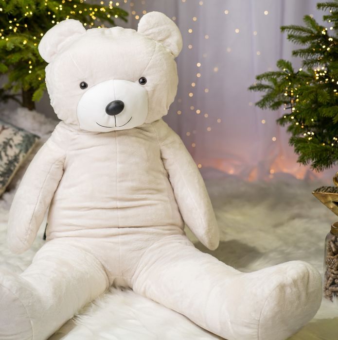 Duży miś pluszowy Biały 160cm. Produkt Polski
