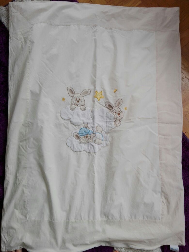 Feretti Rabbit cream kołdra+pościel do żłobka/przedszkola