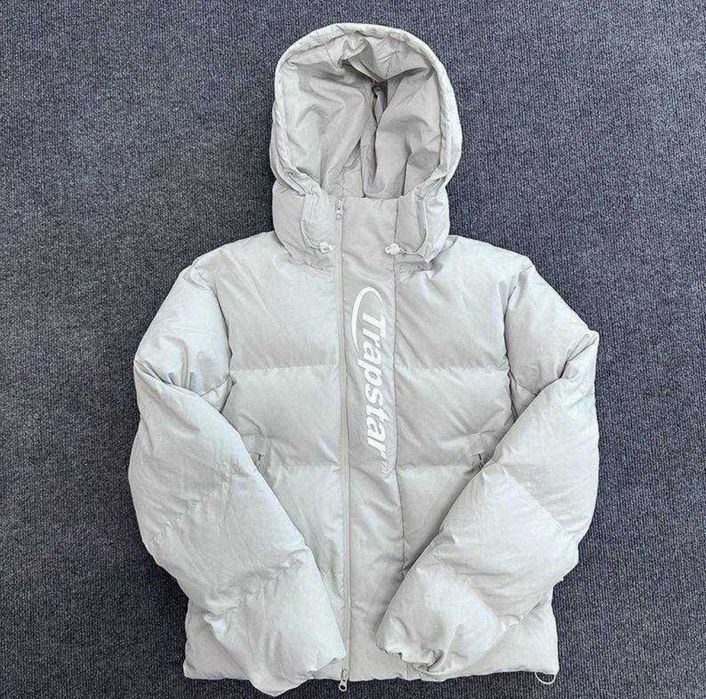 Пуховик Trapstar White Puffer / біла куртка трепстар зимова