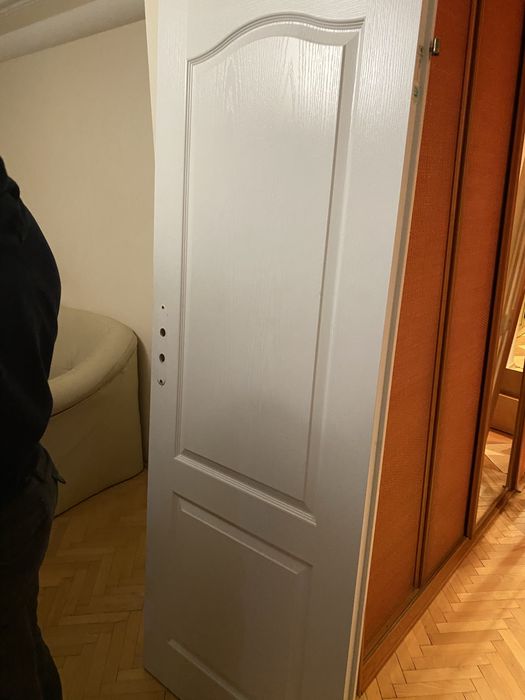 Drzwi polskone biale pokojowe lewe i prawe