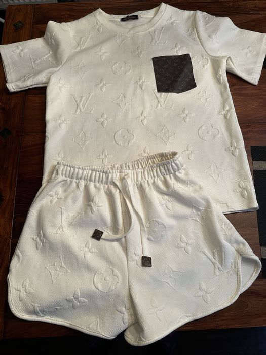 Komplet Louis Vuitton roz M nowy z metkami bialy