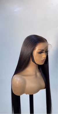 nowa naturalna peruka lace front 100% ludzki włos na co dzirn