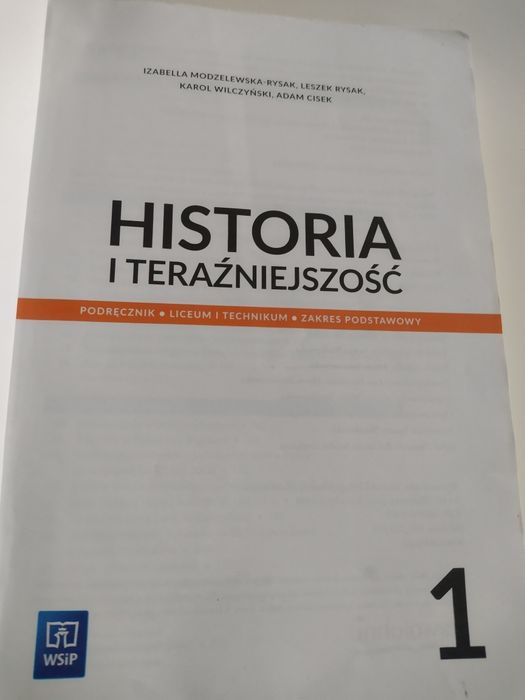 Podręcznik Historia i teraźniejszość, klasa 1