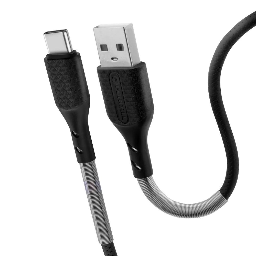 Kabel Usb - Usb-C Quick Charge 3.0 3A 1 Metr Czarny