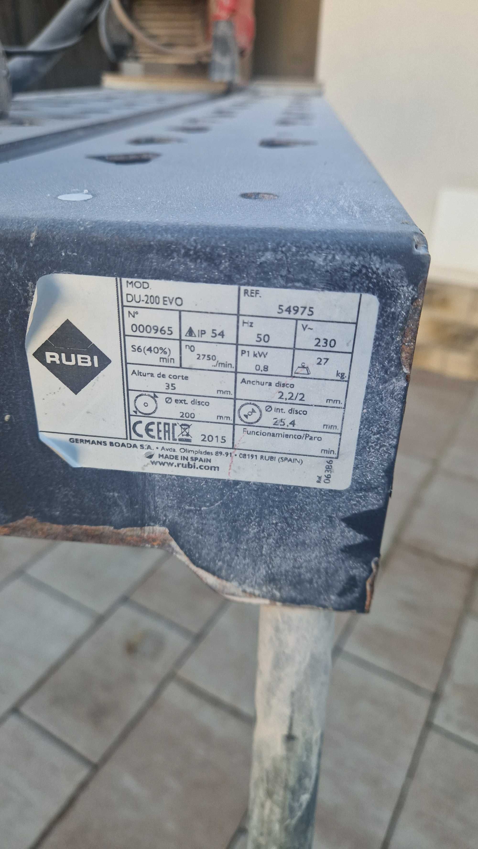 Przecinarka do płytek RUBI DU 200 EVO