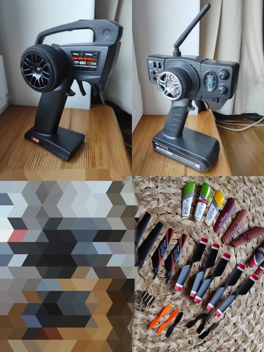 2x Aparatura RC 2,4GHz + śmigła HPI Racing HIMOTO pilot nadajnik