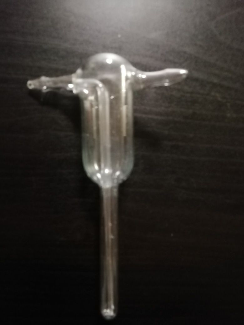 Płuczka laboratoryjna typu Zajcewa. Wysokość 13 cm.