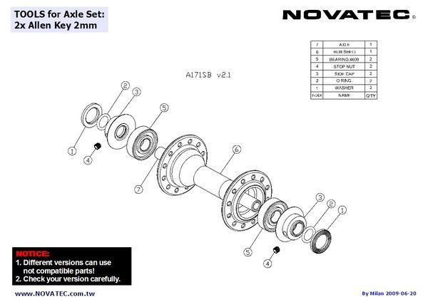 Piasta przód NT-A171SB Szosa QR 2SB 28H CZARNA