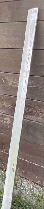 Łata tynkarska trapezowa alumniowa 200cm jak nowa  raz użyta