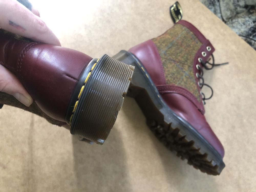 Лімітовані черевики dr. martens 1460 harris tweed leather