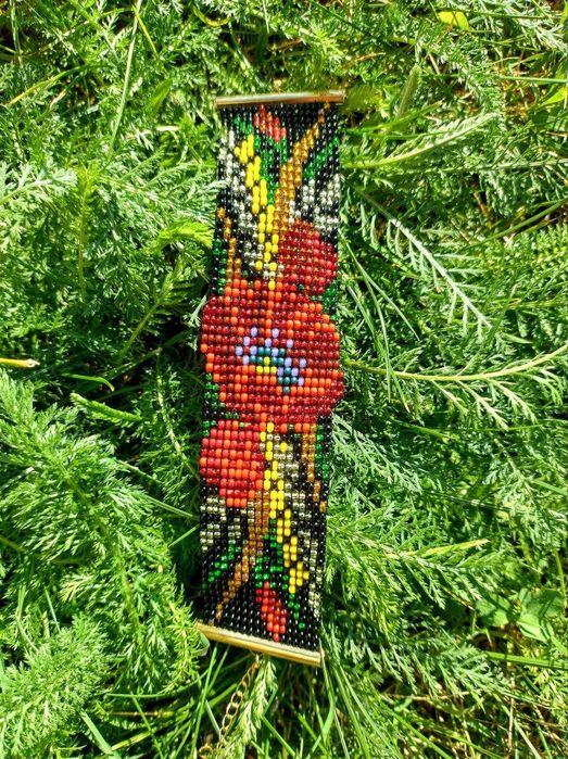 Bransoletka ręcznie robiona z czeskich koralików