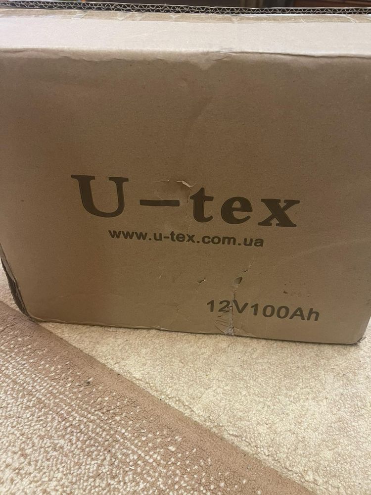 Аккумулятор U-Tex 12в 100 ам gel гелевий
