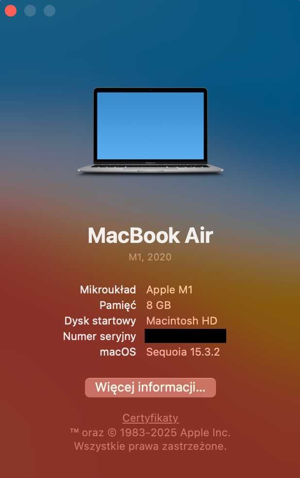 Apple MacBook Air 13” M1 8GB RAM / 256GB