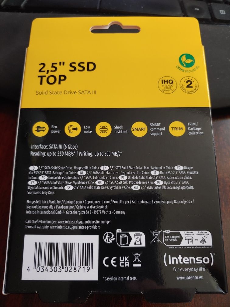 Dysk SSD Intenso TOP 1Tb