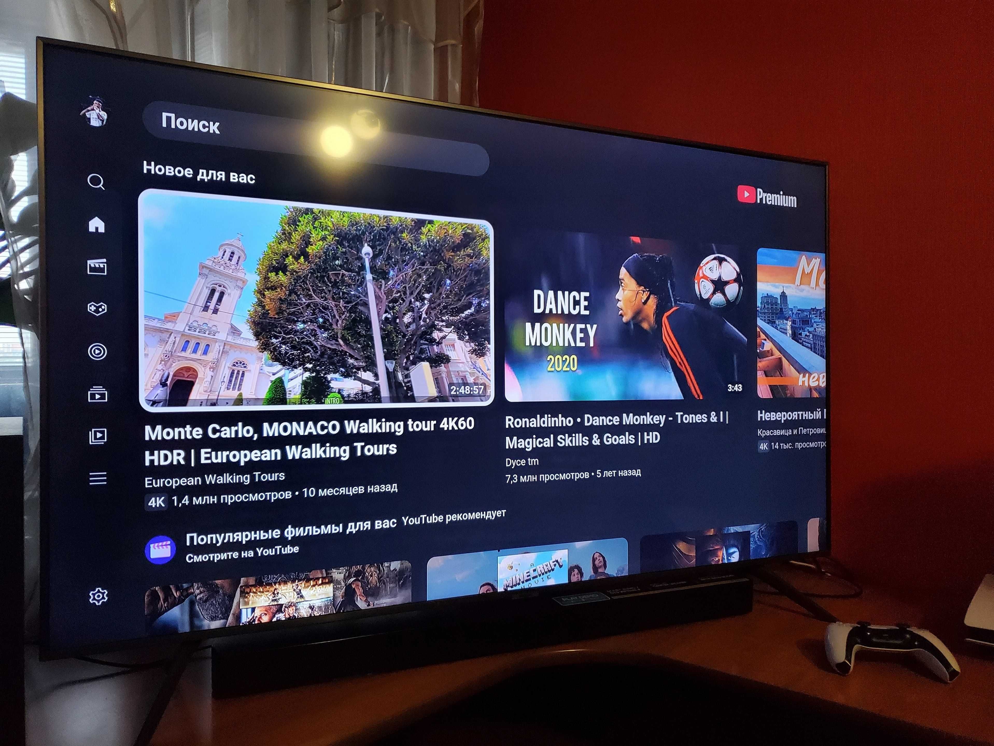 Телевизор JVC 50" 4к + приставка Xiaomi mi box 3