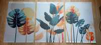 3 Plakaty - "Kolorowe rośliny" (3 szt. x 50 x 70cm)