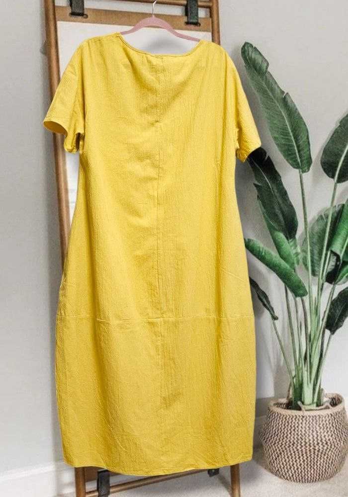 Хлопковое длинное платье с карманами Emery Rose, р. XL/2XL