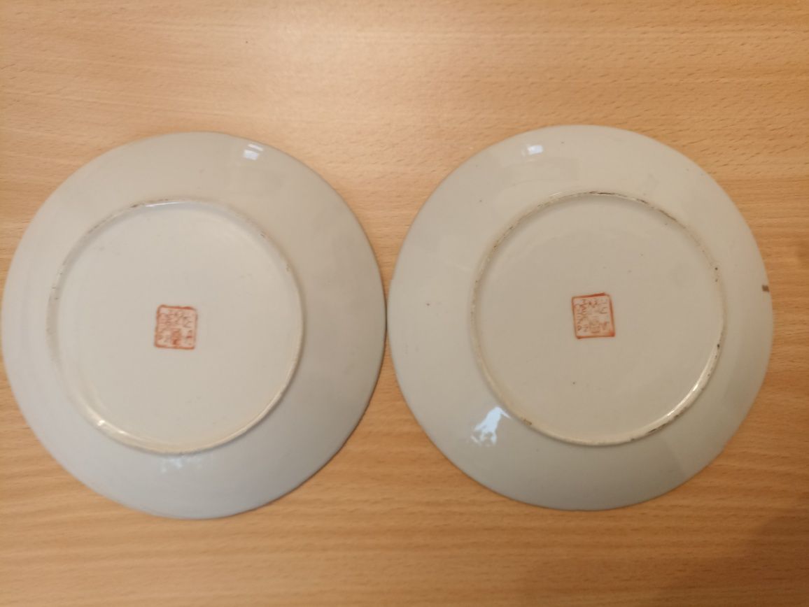 Dwa talerzyki,chińska porcelana