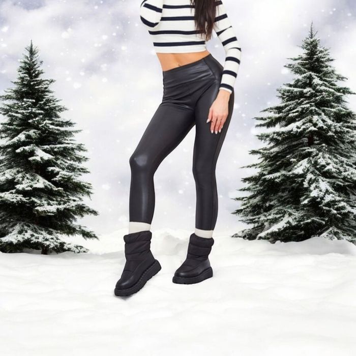 Markowe nowe śniegowce DeeZee r 37 czarne ocieplane kozaki na zimę