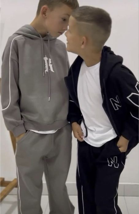 Стильний спортивний костюм оверсайз худі джоггери 7-8 р., 120-130 см