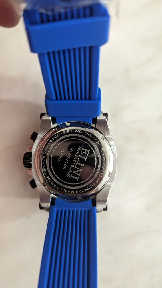 Часы Elini Barokas Gladiator швейцарские, годинник хронограф swiss