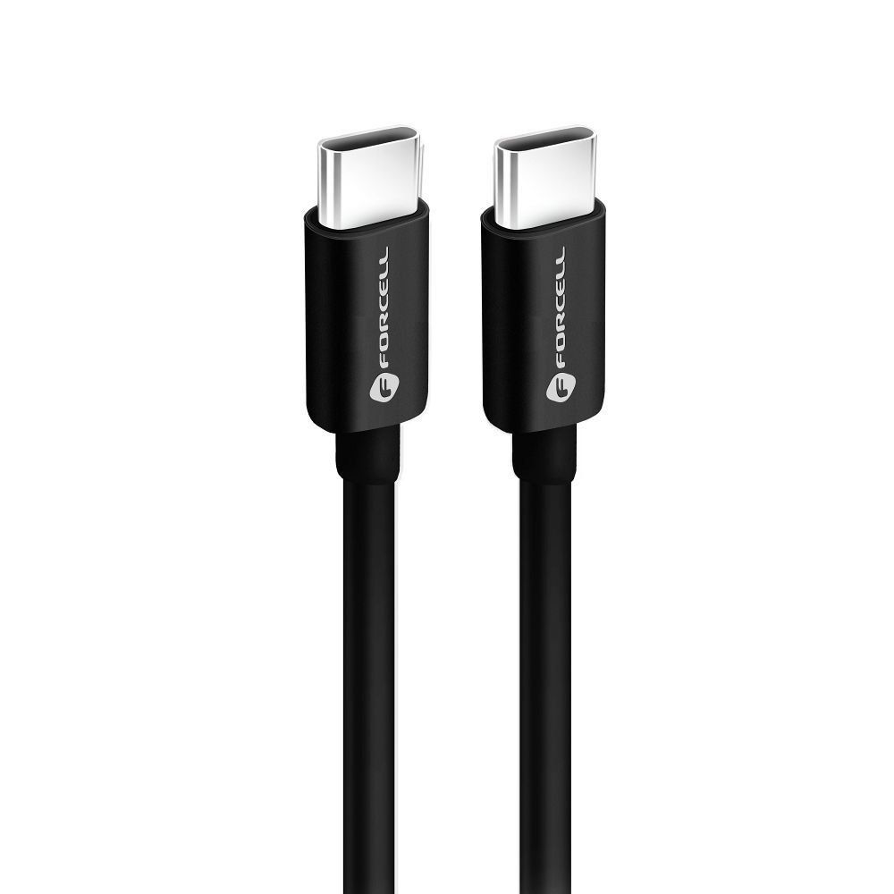 FORCELL F-ENERGY C338 kabel Typ C do Typ C PD QC4.0 3A 60W 1 m czarny