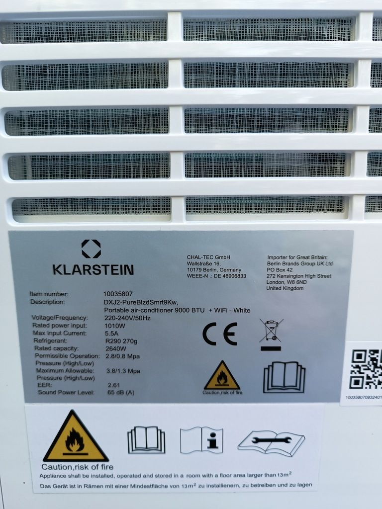 Klimatyzator pure blizzard 9K uszkodzonyR480