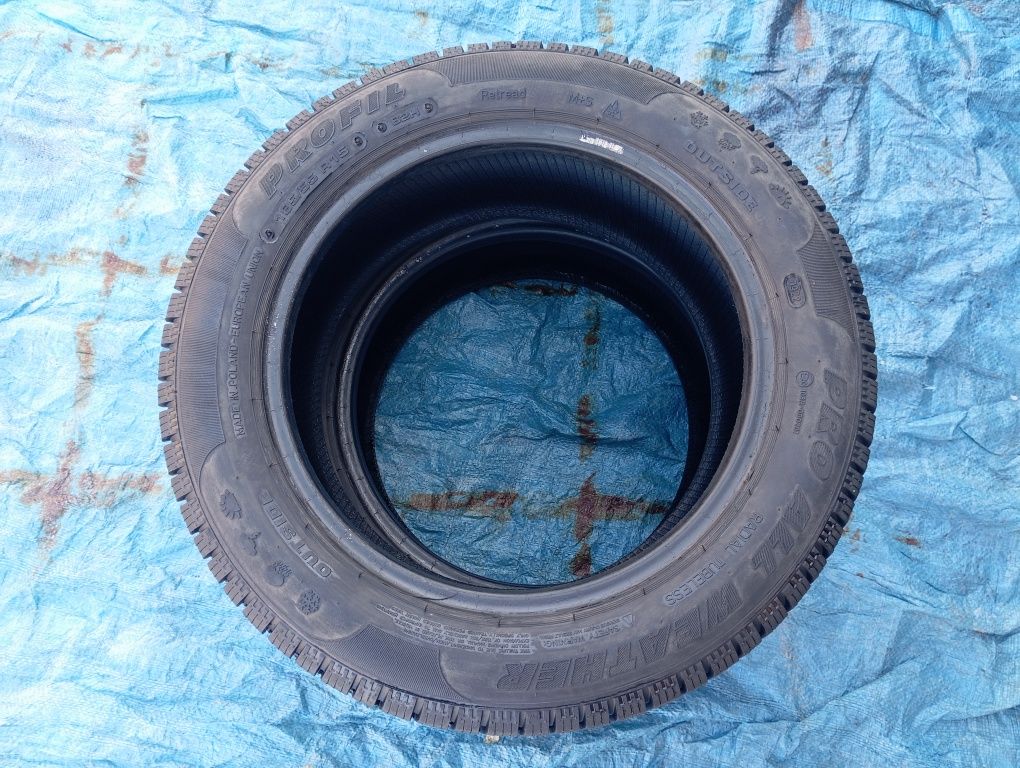2szt całoroczne Profil 185/55/15 DOT0922 gumy 7mm
