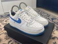 Nike Air Force 1 białe niebieskie