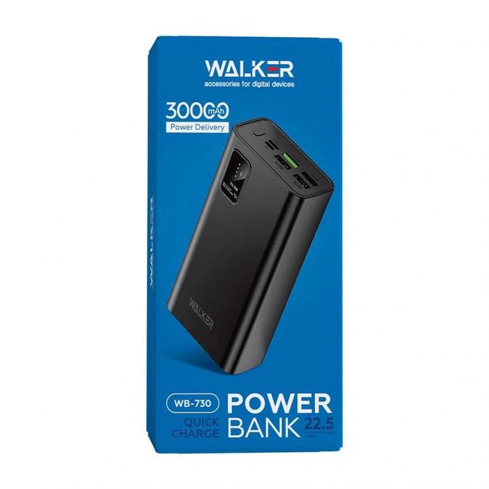 Power Bank WALKER WB-730 30000mAh black