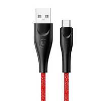 Przewód Ładowania USB-C Usams U41 3M 2A - Czerwony szybkie ładowanie