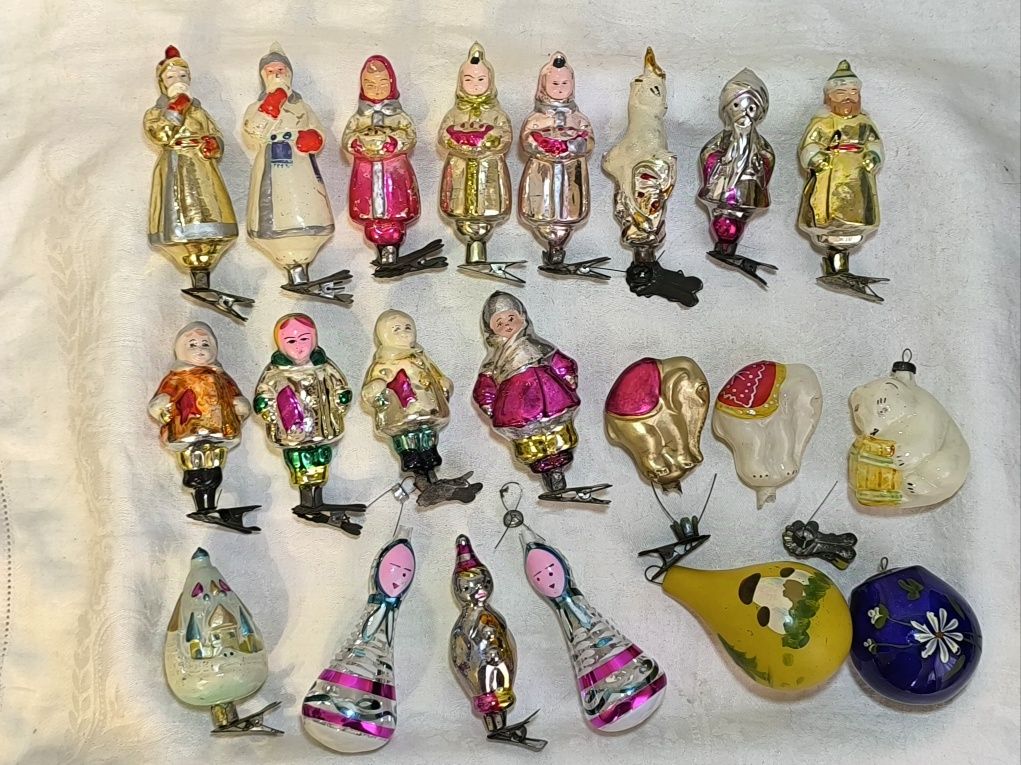 Ёлочные игрушки СССР 50-60гг.прошлого века.