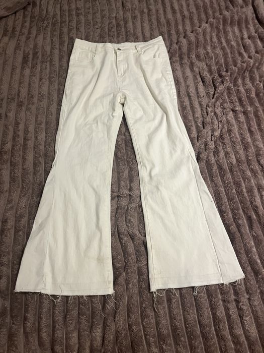 flared jeans белые клеш опиум джинсы